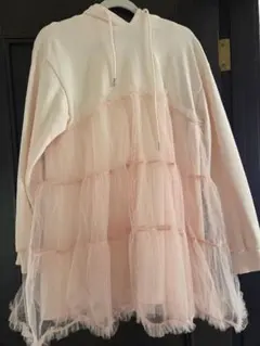 Epiné volume tulle hoodie パーカーのサムネイル