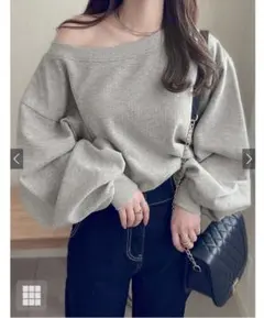 オフショルダースウェットトップス［pm392］