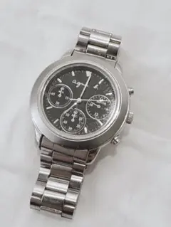 稼働品　電池パッキン交換済 agnes b. クロノグラフ　メンズ 腕時計