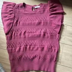 PROPORTION BODY DRESSING 半袖ニット レッド M