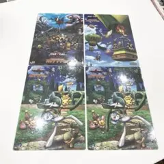 ✨【激レア】『ポケモン スタンプラリー 2007 下敷き 4枚セット』JR