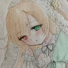 ローゼンメイデン 翠星石 蒼星石 原画 色紙 ファンアート イラスト