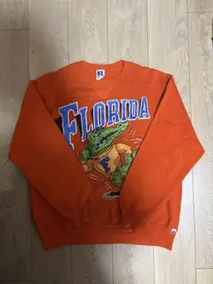 スウェット RUSSELL ATHLETIC GATORS オレンジ L 古着