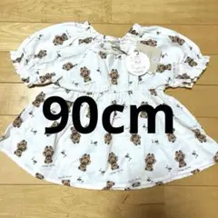 tete a teteくま総柄半袖チュニック
