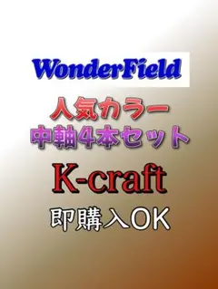 WF人気カラー4本セット③ K-craftネジングルアー エリアトラウト 管