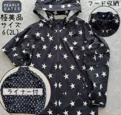 極美品　近年モデル　パーリーゲイツ　レインジャケット　千鳥　サイズ６　XL 極美品 近年モデル パーリーゲイツ レインジャケット 千鳥 サイズ6 XL