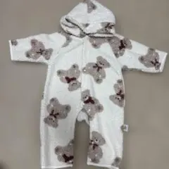 ベア柄 カバーオール 新品未使用！ 50-70
