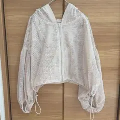 【美品】Chico チコ メッシュZIPパーカー オフホワイト フリーサイズのサムネイル