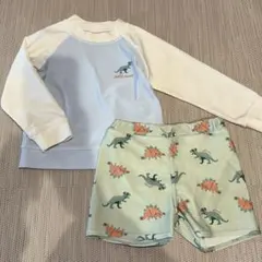 petit main 恐竜柄 ベビー水着セット 90cm 男の子