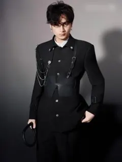 タイトル：裳届オリジナル 韓国風学院スタイル メンズスーツ アイドル 