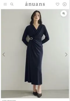 anuans 新品タグ付き モチーフデザインワンピース