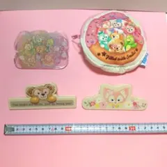 ダッフィー＆フレンズ　 ショッピングバッグ＋お菓子クリップ３個セット