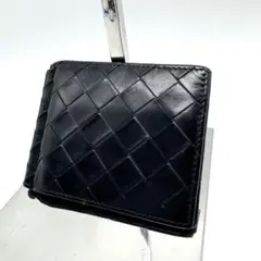 【極美品】RFID掲載 ボッテガヴェネタ マネークリップ　マキシイントレチャート