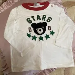 DOUBLE B 長袖カットソー 90サイズ クマプリント