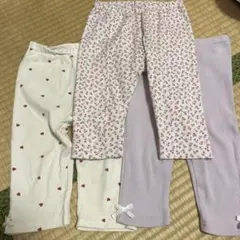 petit main ユニクロ　女の子　レギンスセット　サイズ100