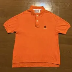 90s USA企業 Budweiser ポロシャツ オレンジ Lサイズ