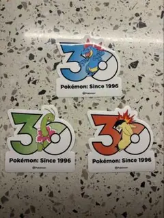 韓国限定】ポケモン 30周年 ステッカー ミズゴロウ ヌマクロー