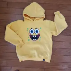 スポンジボブ フード付きパーカー　9歳前後