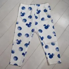 ミッキーマウス 水玉模様 ベビー レギンス 80cm