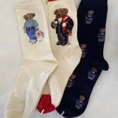 a*a様 ポロラルフローレンのおしゃれなレディース用ソックス2足セット 新品24