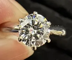 圧倒的大粒 6.65ct サファイア 1.18ct ダイヤ Pt900 リング - メルカリ