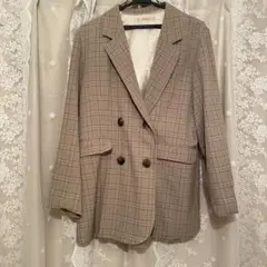 チェック柄 ジャケット ロングのサムネイル
