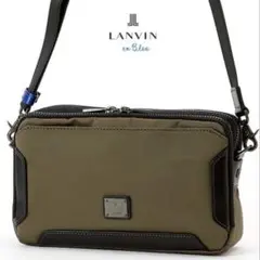LANVIN en Bleu カーキ色 ショルダーバッグ