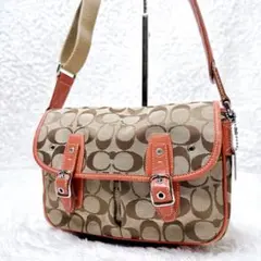 希少】COACH コーチ Wソーホー シグネチャー ミニショルダーバッグ