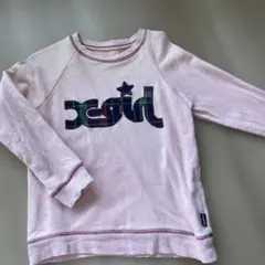 X-girl 長袖トレーナー ピンク
