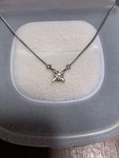 セール本日お昼迄の出品です❤️プラチナ　チェーン　ダイヤ　ネックレス　2.5g