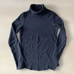 ユニクロ　タートルネックフリース　黒　Sサイズ