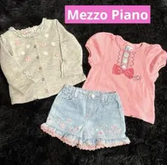 Mezzo Piano 子供服セット（ジャケット、Tシャツ、ショートパンツ）