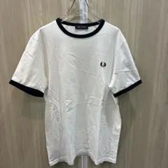 FRED PERRY フレッドペリー リンガーTシャツ M 白黒 男女兼用