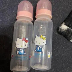未使用】キティ 哺乳瓶 2本セット プラスチック ベビー用品♡
