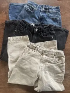 GAP・ZARA・デニム・パンツセット 3点