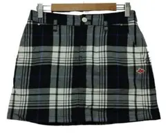 【美品】パーリーゲイツ チェック柄 スカート サイズ0 ゴルフウェア レディースのサムネイル