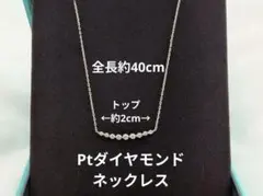 ネックレス ダイヤ 0.329ct Pt900 チェーン Pt850 H36 - メルカリ