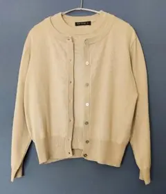 ★Aqua Garage★ベージュアンサンブル カーディガン 長袖　　　M