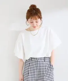 新品B.C STOCK add Function レーススリーブ天竺プルオーバーのサムネイル