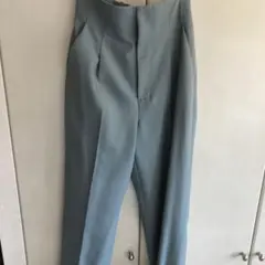 青緑 パンツ　プロポーション