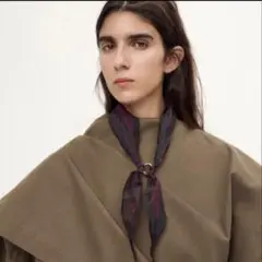 値下　ZARA リング付きシルクバンダナのサムネイル
