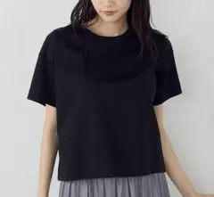 コムサイズム　ボックスシルエット クロップド丈 Ｔシャツ