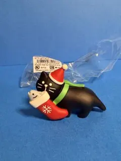 デコレコンコンブル　靴下運び黒猫　クリスマス