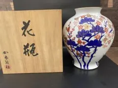 香蘭社 磁芸工房 花瓶 花器 染錦共箱付き 有田焼 管mpr - メルカリ