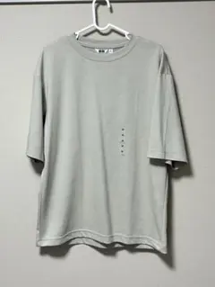 UNIQLO U エアリズムコットンオーバーサイズTシャツ ライトグレー