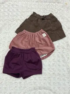ニットボトム　かぼちゃパンツ3点セット　90.95