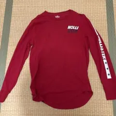 HOLLISTER レッド 長袖カットソー M