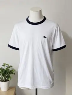 LACOSTE ラコステ リンガーTシャツ ホワイト