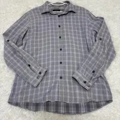 BURBERRY BLACK LABEL　長袖　シャツ　チェック　サイズ3(L)