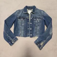 最終値下げ…ZARAクロップドデニムジャケット Sサイズ